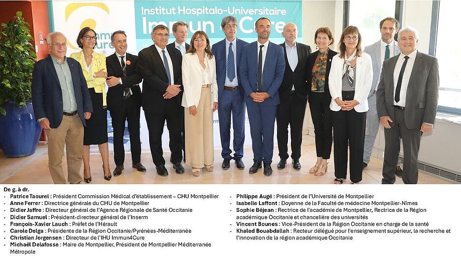 Inauguration de l'IHU Immun4cure - Agrandir l'image (fenêtre modale)